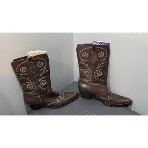 Franco Sarto Brown Heeled Boots